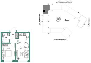 2-к квартира, вторичка, 35м2, 2/25 этаж