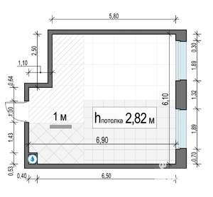 1-к квартира, строящийся дом, 38м2, 15/23 этаж