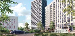 2-к квартира, строящийся дом, 61м2, 2/12 этаж