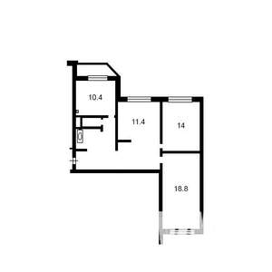 3-к квартира, вторичка, 77м2, 11/25 этаж