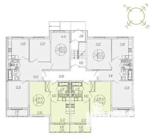 1-к квартира, вторичка, 41м2, 1/4 этаж