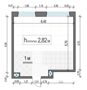 1-к квартира, строящийся дом, 38м2, 14/20 этаж