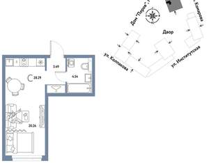 Студия квартира, вторичка, 28м2, 15/6 этаж