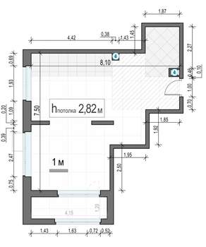 1-к квартира, строящийся дом, 49м2, 15/18 этаж