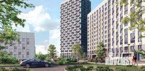 1-к квартира, строящийся дом, 34м2, 18/20 этаж