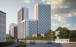 2-к квартира, строящийся дом, 52м2, 3/22 этаж