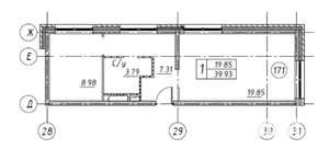 1-к квартира, вторичка, 40м2, 4/4 этаж