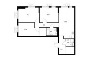 3-к квартира, вторичка, 84м2, 15/24 этаж