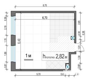 1-к квартира, строящийся дом, 40м2, 11/20 этаж