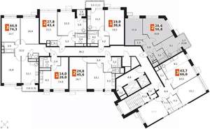 2-к квартира, вторичка, 52м2, 17/22 этаж