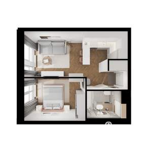 1-к квартира, вторичка, 34м2, 21/24 этаж