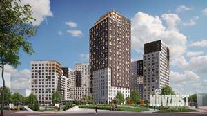 1-к квартира, строящийся дом, 44м2, 9/25 этаж