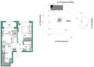 2-к квартира, вторичка, 41м2, 16/25 этаж