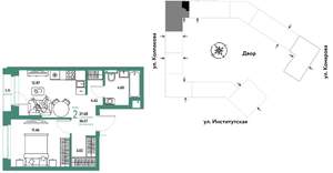 2-к квартира, вторичка, 38м2, 15/25 этаж