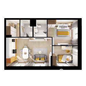 2-к квартира, вторичка, 56м2, 10/25 этаж