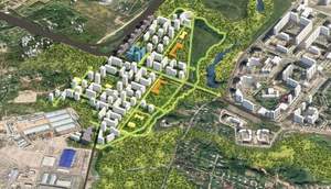 1-к квартира, строящийся дом, 34м2, 15/23 этаж