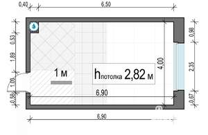 Студия квартира, строящийся дом, 27м2, 17/23 этаж