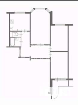 3-к квартира, вторичка, 76м2, 13/17 этаж