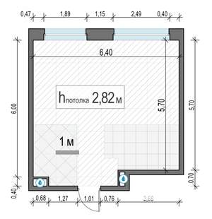 1-к квартира, строящийся дом, 38м2, 2/20 этаж