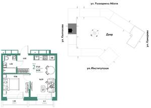 2-к квартира, вторичка, 38м2, 9/25 этаж