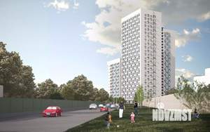 1-к квартира, строящийся дом, 30м2, 5/22 этаж