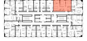 2-к квартира, вторичка, 59м2, 22/25 этаж