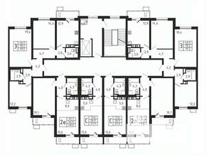 3-к квартира, вторичка, 79м2, 3/9 этаж