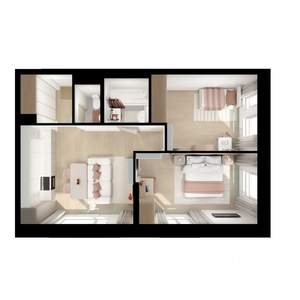 2-к квартира, вторичка, 51м2, 5/25 этаж