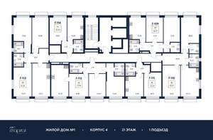 3-к квартира, вторичка, 78м2, 21/21 этаж