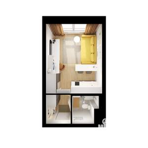 Студия квартира, вторичка, 20м2, 7/24 этаж