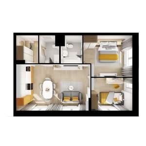 2-к квартира, вторичка, 56м2, 18/25 этаж