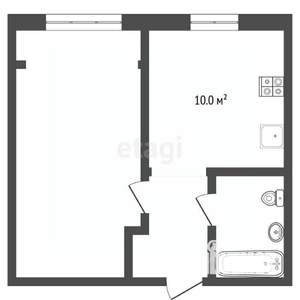 1-к квартира, вторичка, 35м2, 15/17 этаж
