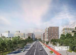 2-к квартира, строящийся дом, 41м2, 21/23 этаж