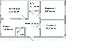 3-к квартира, вторичка, 94м2, 7/14 этаж
