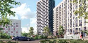 2-к квартира, строящийся дом, 43м2, 15/23 этаж