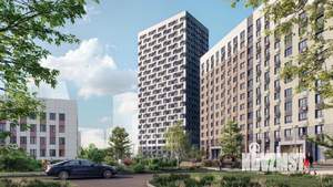 1-к квартира, строящийся дом, 35м2, 22/23 этаж