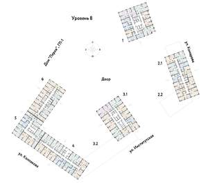 2-к квартира, вторичка, 67м2, 8/25 этаж