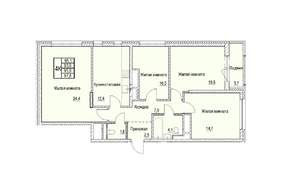 4-к квартира, вторичка, 96м2, 3/23 этаж