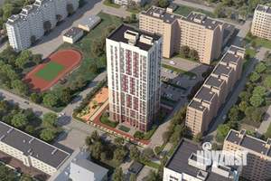 2-к квартира, строящийся дом, 52м2, 3/22 этаж