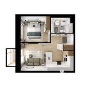 1-к квартира, вторичка, 37м2, 9/25 этаж