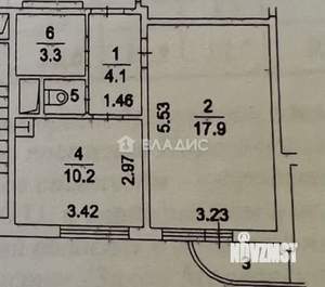 1-к квартира, вторичка, 37м2, 3/17 этаж