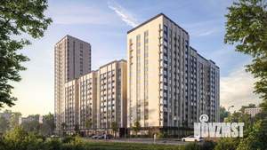 1-к квартира, строящийся дом, 36м2, 20/24 этаж