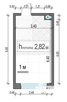 Студия квартира, строящийся дом, 21м2, 9/20 этаж
