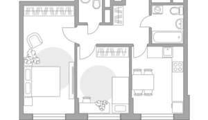 2-к квартира, строящийся дом, 51м2, 11/12 этаж