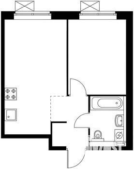 1-к квартира, вторичка, 37м2, 7/23 этаж