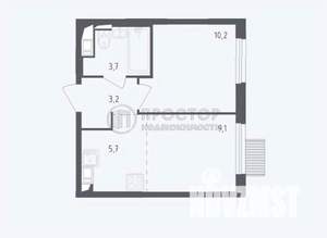 2-к квартира, вторичка, 32м2, 3/18 этаж