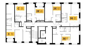 Студия квартира, строящийся дом, 27м2, 6/23 этаж