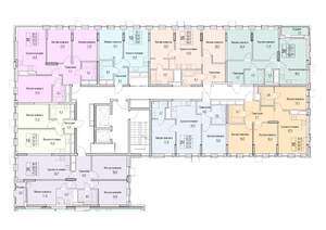 2-к квартира, строящийся дом, 55м2, 3/23 этаж