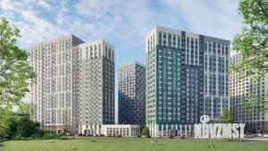 1-к квартира, строящийся дом, 35м2, 22/23 этаж