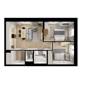 2-к квартира, вторичка, 52м2, 19/25 этаж